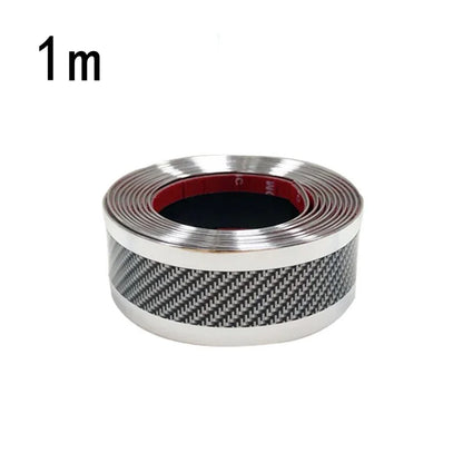 Car Door Sill Protector - Anti-Scratch Threshold Strip Carbon Fiber