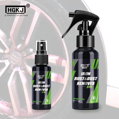 Professional Iron Particle Remover Spray - Advanced Rust & Brake Dust Cleaner for Car Paint & Wheels
