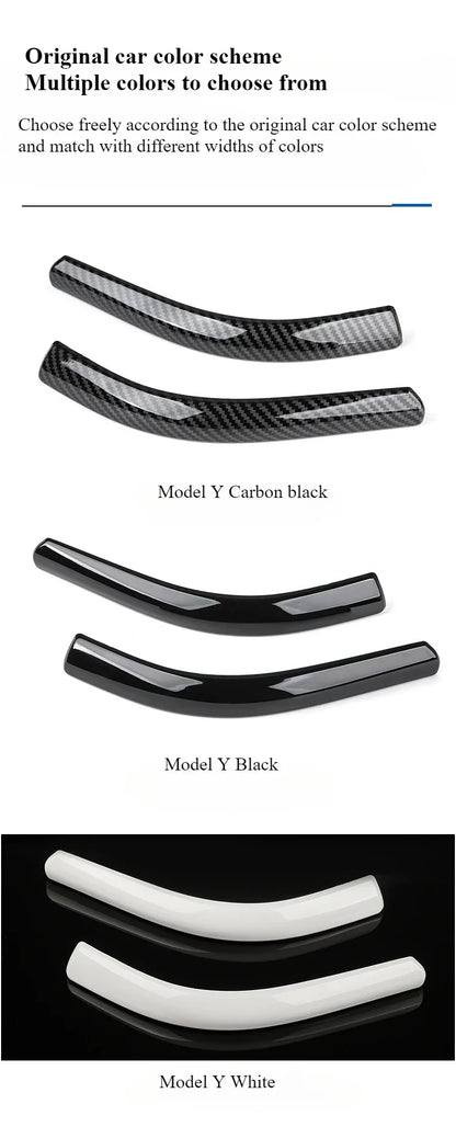 Tesla Model Y 3 Rearview Mirror Anti-Collision Strips - ABS Trim Cover