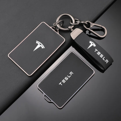 Tesla Key Case TPU Leather - NFC Key Fob Cover Model 3 S X Y