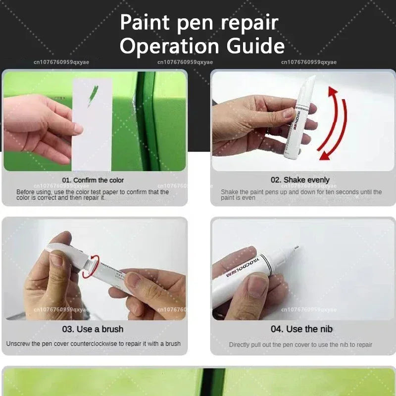 Tesla Paint Touch Up Pen Set - Pearl White & Deep Sea Blue Wheel Repair Kit