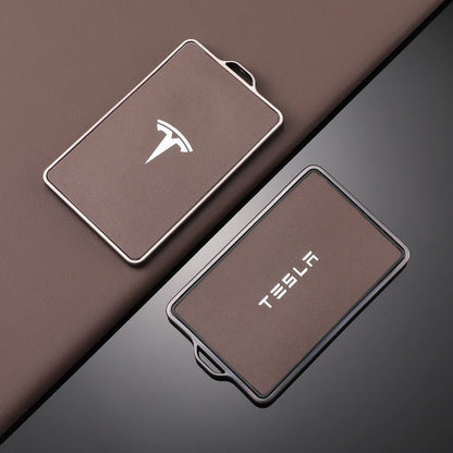 Tesla Key Case TPU Leather - NFC Key Fob Cover Model 3 S X Y