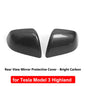 Tesla Model 3 Highland Carbon Fiber Mirror Covers - ABS NEW Light Carbon