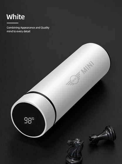 500ml Smart Thermos Bottle Mini Cooper Logo - JCW Works