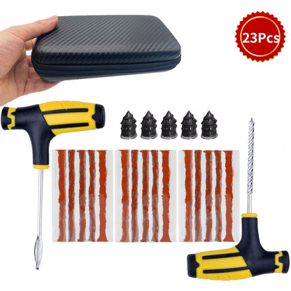 Car Tire Repair Kit 31PCS - Emergency Puncture Plug Tools with Glue