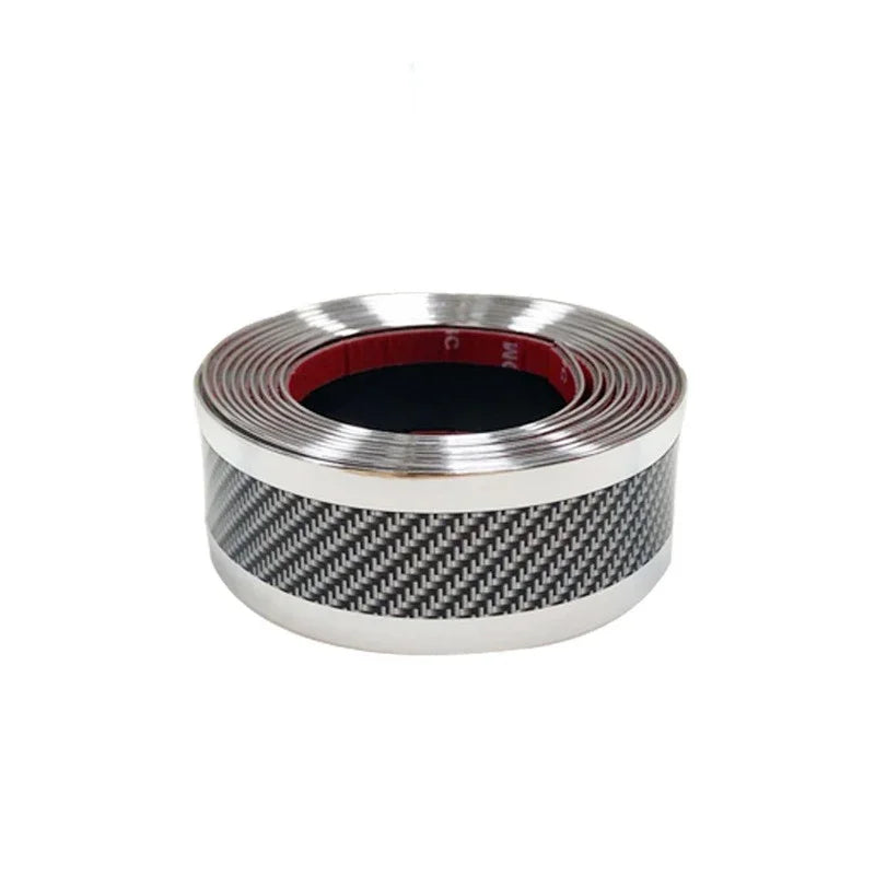 Car Door Sill Protector - Anti-Scratch Threshold Strip Carbon Fiber