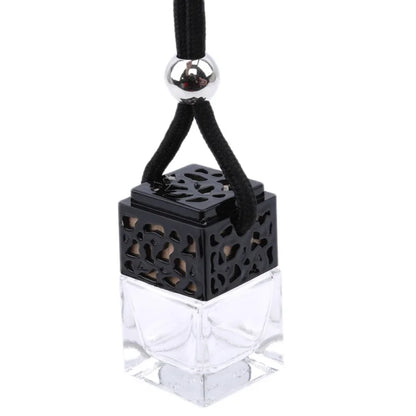 Car Air Freshener Perfume Bottle Pendant - Essential Oils Glass