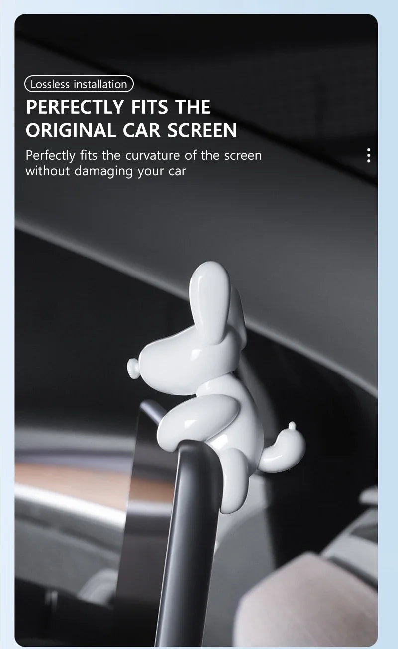 NovaAcc Adorable Dog Dashboard Decoration - Tesla Model Y 3 2021-2024