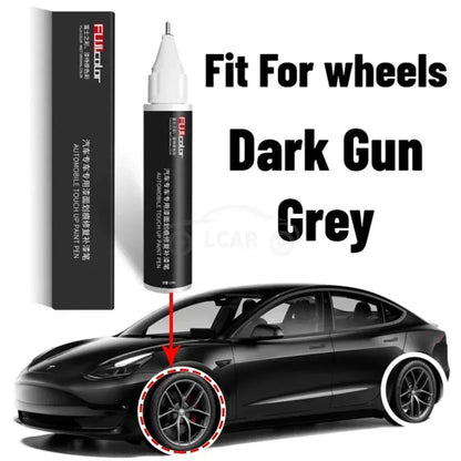 Tesla Paint Repair Pen - Car Scratch Remover for Model 3/X/Y/S Black White Wheel Hub