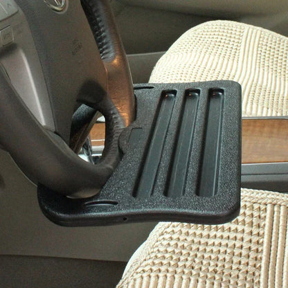 Portable Car Dining Table Steering Wheel Tray - Large Black