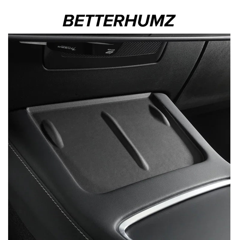 Tesla Model Y Model 3 Carbon Fiber Console - Wireless Charging