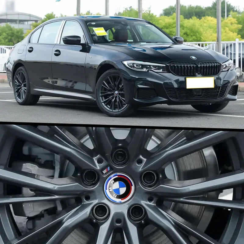 BMW Wheel Center Caps 4PCS - 68mm/56mm Hub Caps for Performance Models