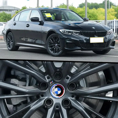 BMW Wheel Center Caps 4PCS - 68mm/56mm Hub Caps for Performance Models