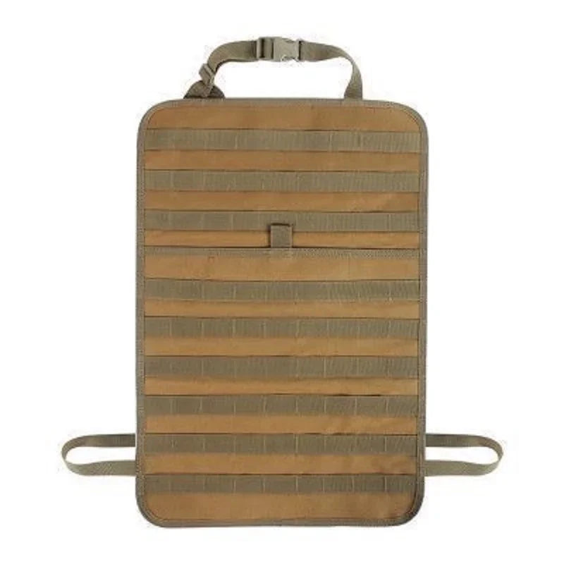 Car Rear Seat Back Storage Bag - Tactical MOLLE Trunk Organizer Multi Hanging Strap
