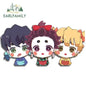 EARLFAMILY Anime Running Chibi Car Stickers - Kamado Nezuko Decal