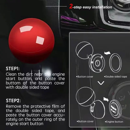 Car Push Start Button Cover - Auto Ignition One-Touch Rocker Switch