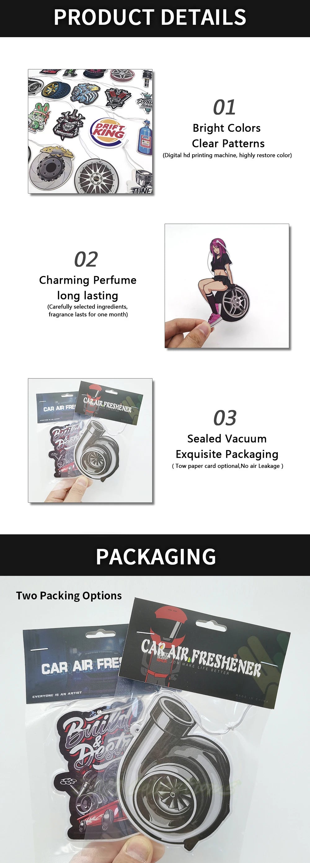 JDM Car Air Freshener Rearview Mirror Perfume - Turbo Brake Disc