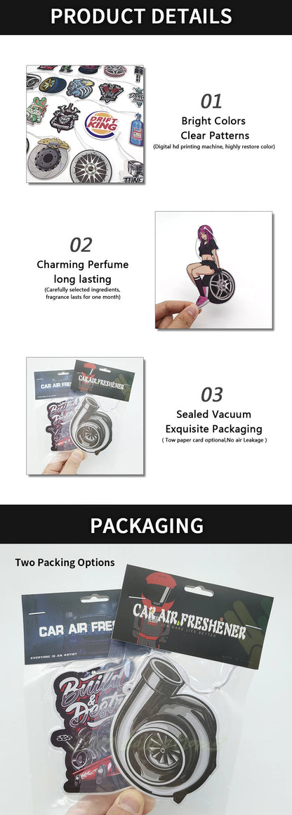 JDM Car Air Freshener Rearview Mirror Perfume - Turbo Brake Disc