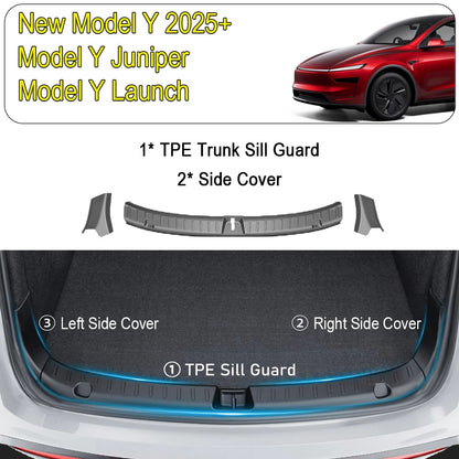 Tesla Model Y 3 Trunk Sill Guard - Juniper Cargo Mat Bumper Protector