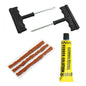 Car Tire Repair Tool Kit - 8 Piece Set with Rubber Strips