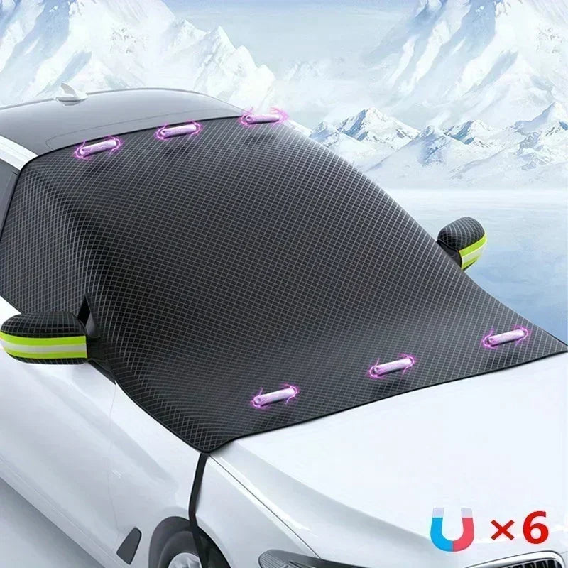 Car snow shield front windshield snow shield winter frost and frost Windows winter car clothing cover thickened
