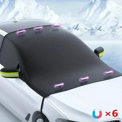 Car snow shield front windshield snow shield winter frost and frost Windows winter car clothing cover thickened