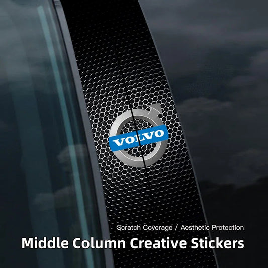 Volvo B-Pillar Stickers - Car Center Column Sunscreen Cover Protection