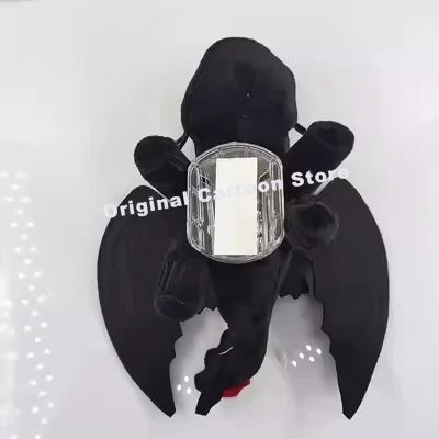 Black Flying Dragon Car Roof Toy - 20CM Plush Decoration Ornament