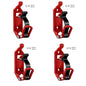 Tool Fixing Bracket Set - Wall Mount Quick Release Clamp 4PCS Black