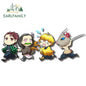 EARLFAMILY Anime Running Chibi Car Stickers - Kamado Nezuko Decal
