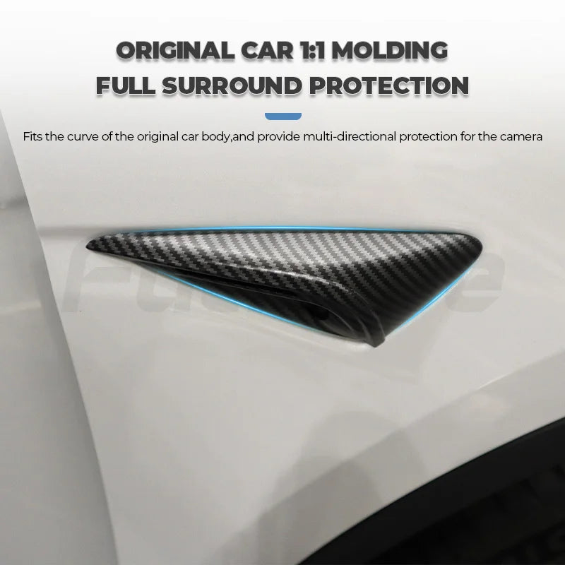 Tesla Model 3 Highland Yan Kamera Koruyucu Kapak - HW4.0 Parlak Siyah