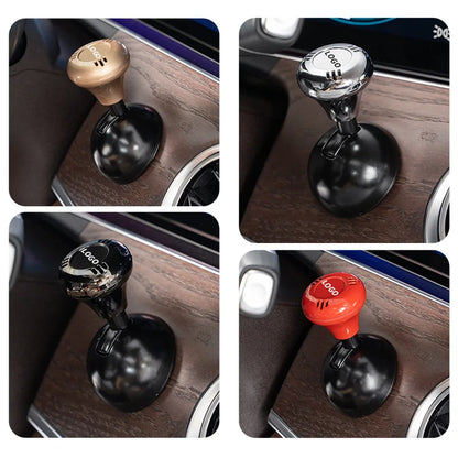 Ford One-Click Car Start Retro Joystick Cover - Silver Metal Protective