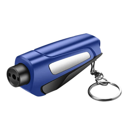Premium Car Emergency Keychain Hammer - Alloy Glass Breaker & Seatbelt Cutter Multi-Function Rescue Tool