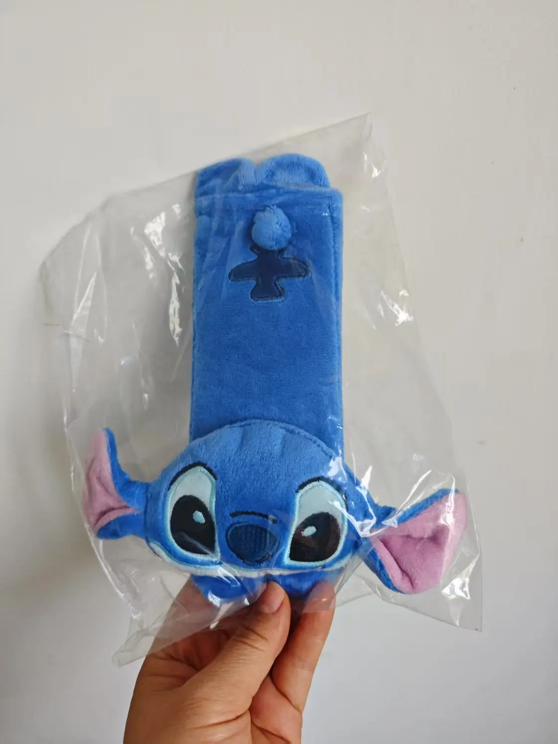 Stitch Seat Belt Cover - Cute Cartoon Plush Car Shoulder Belt Protector