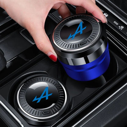 Portable Luminous Car Ashtray - Alpine Ceramic Liner