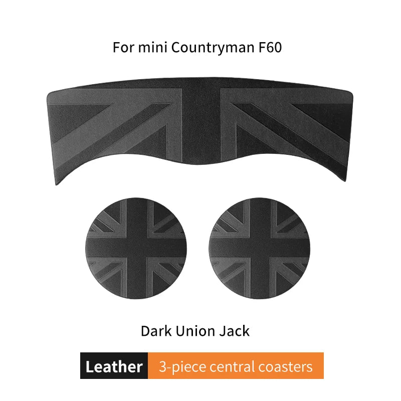 Union Jack Car Cup Holder Coaster - Mini Cooper F55 F56 F60
