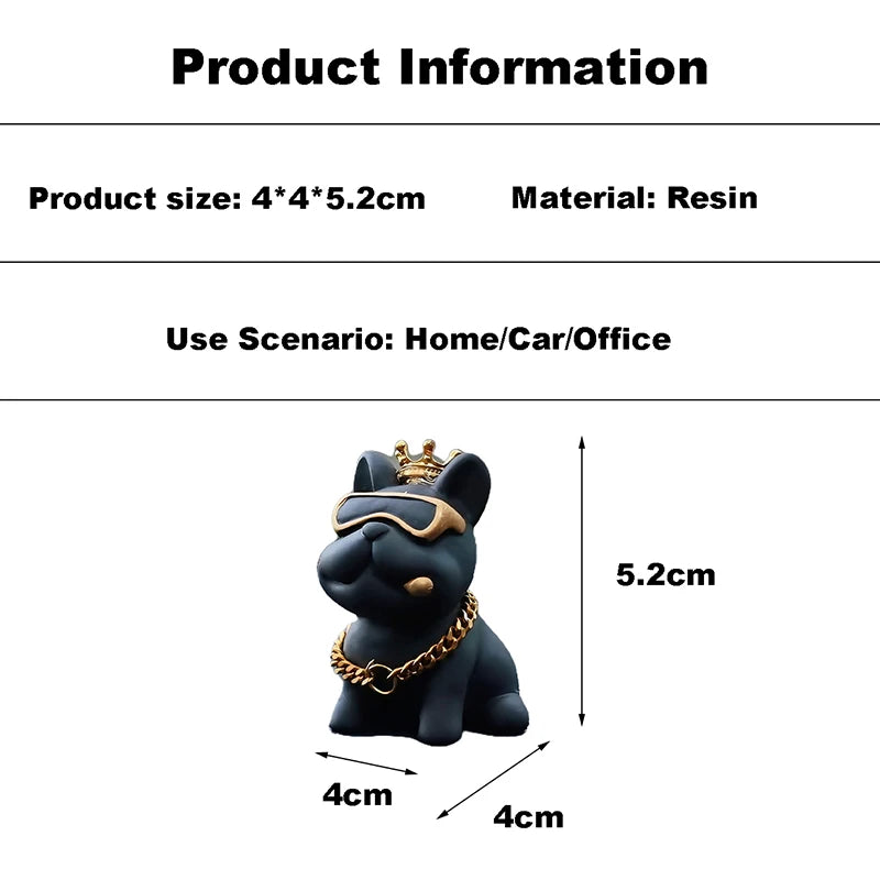 Resin Bully Dog Car Interior Decoration - Center Console Ornament