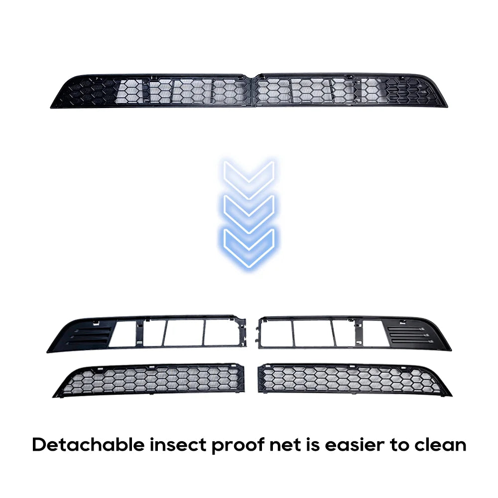 Tesla Model Y Bumper Grille Cover 2020-2025 Anti Insect Dust Protection Kit