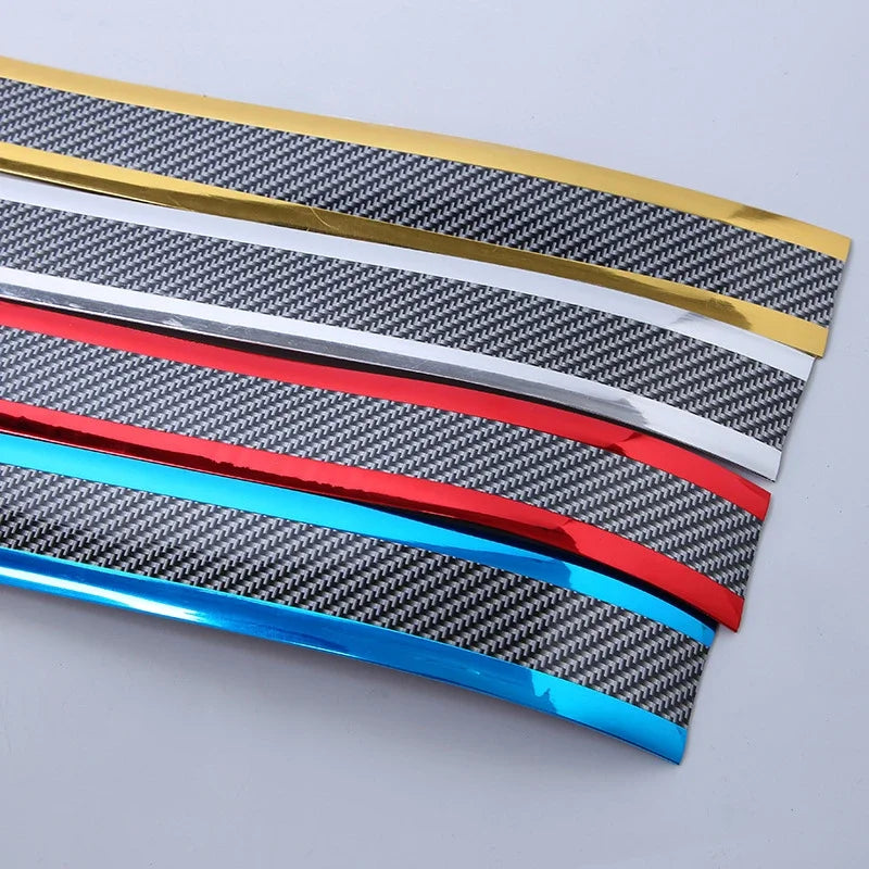 Car Door Sill Protector - Anti-Scratch Threshold Strip Carbon Fiber