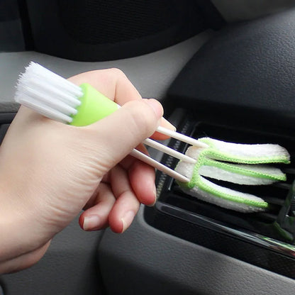 2-in-1 Car Air Conditioner Cleaning Tool - Multi-Purpose Dust Brush