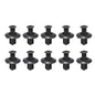 8mm Plastic Rivets Fasteners - Car Bumper Fender Clips 30PCS Black