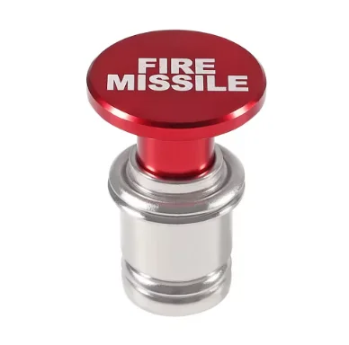 Fire Missiles Button Car Cigarette Lighter - 12V Anodized Aluminum Replacement