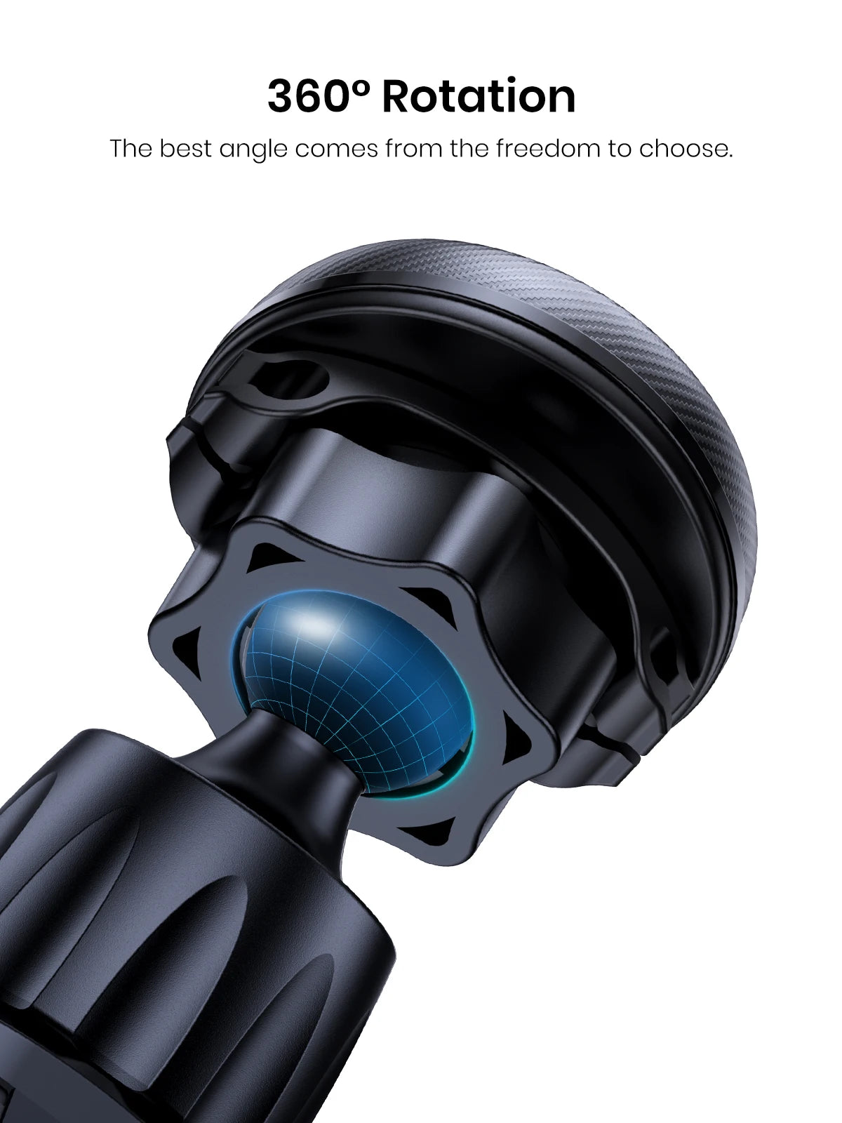 TOPK Magnetic Car Phone Mount - Air Vent Holder with 6 N52 Magnets for iPhone 15