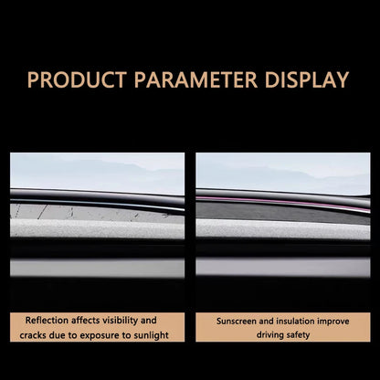 Tesla Model Y Juniper & Model 3 Highland Suede Dashboard Cover - Anti-UV Protection