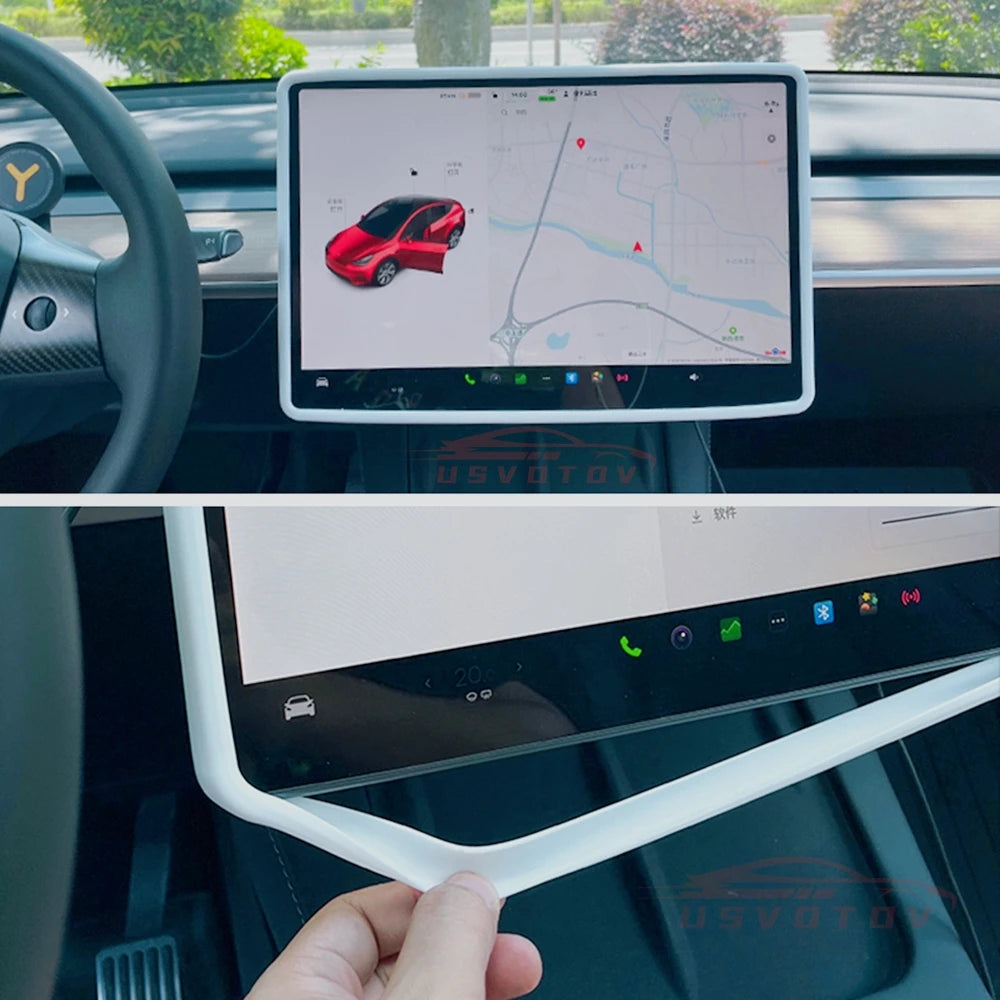 Tesla Model 3 Y Highland Screen Protector Frame - Display Cover