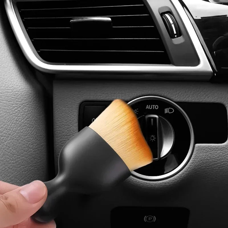 Car Vent Cleaning Brush with Casing - Soft Interior Detailing Tool