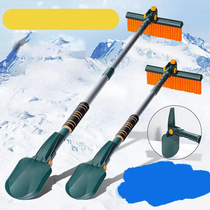 4-in-1 Car Snow Ice Scraper - Extensible Rotatable Multi-Function Tool