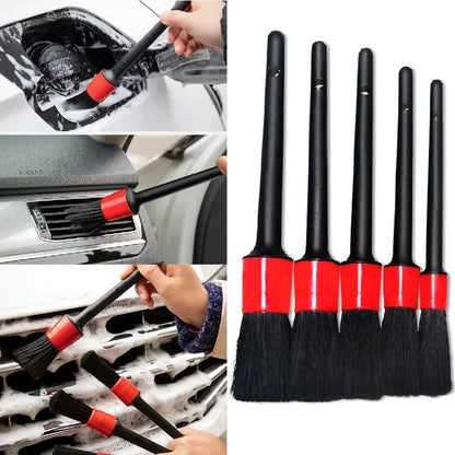 Car Detailing Brush Set - Professional Car Cleaning Brushes for Dashboard Air Outlet Wheel
