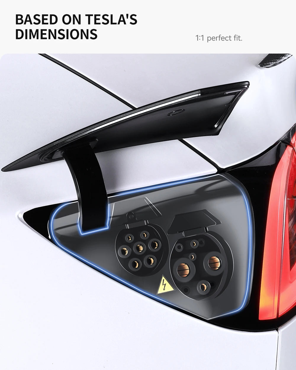 Tesla Model 3/Y Highland Juniper Charger Port Cover - Rainproof Dustproof Protection