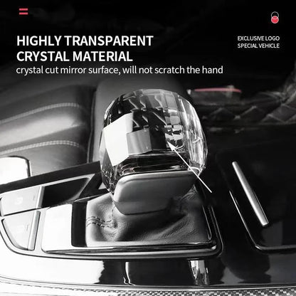 Audi Crystal Gear Shift Head Cover - Type A RS Logo for A4 A5 A6 A7